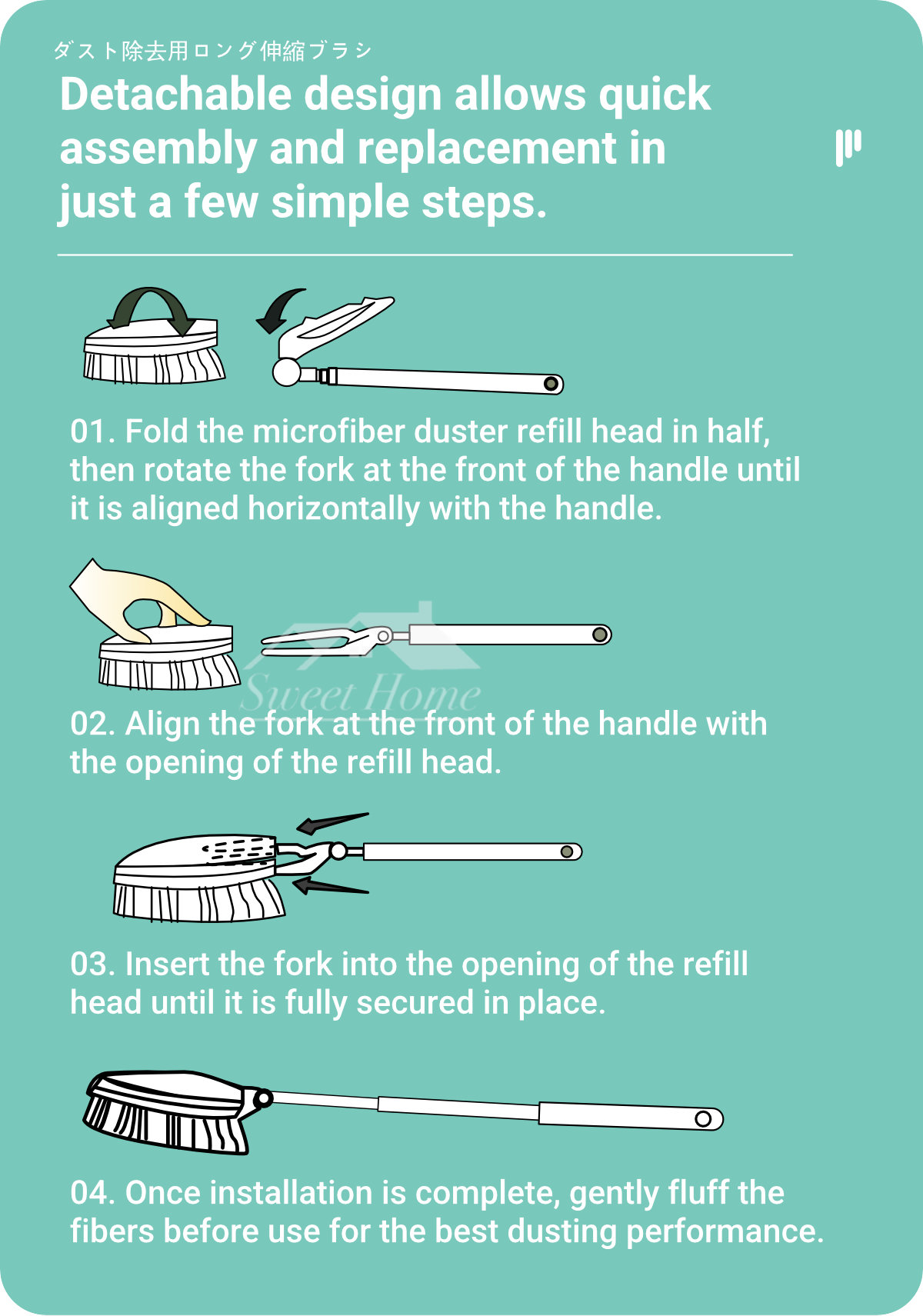 Clean Family-Dust Removal Long Telescopic Brush-7